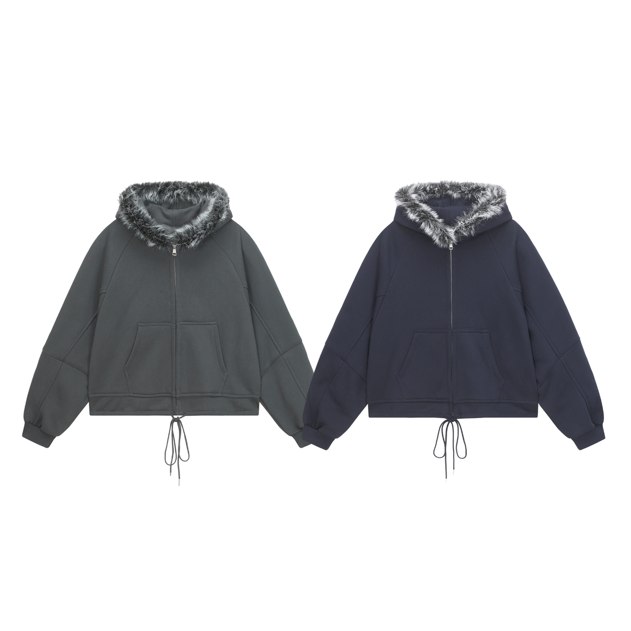 Omirad Faux-Fur Zip Hoodie