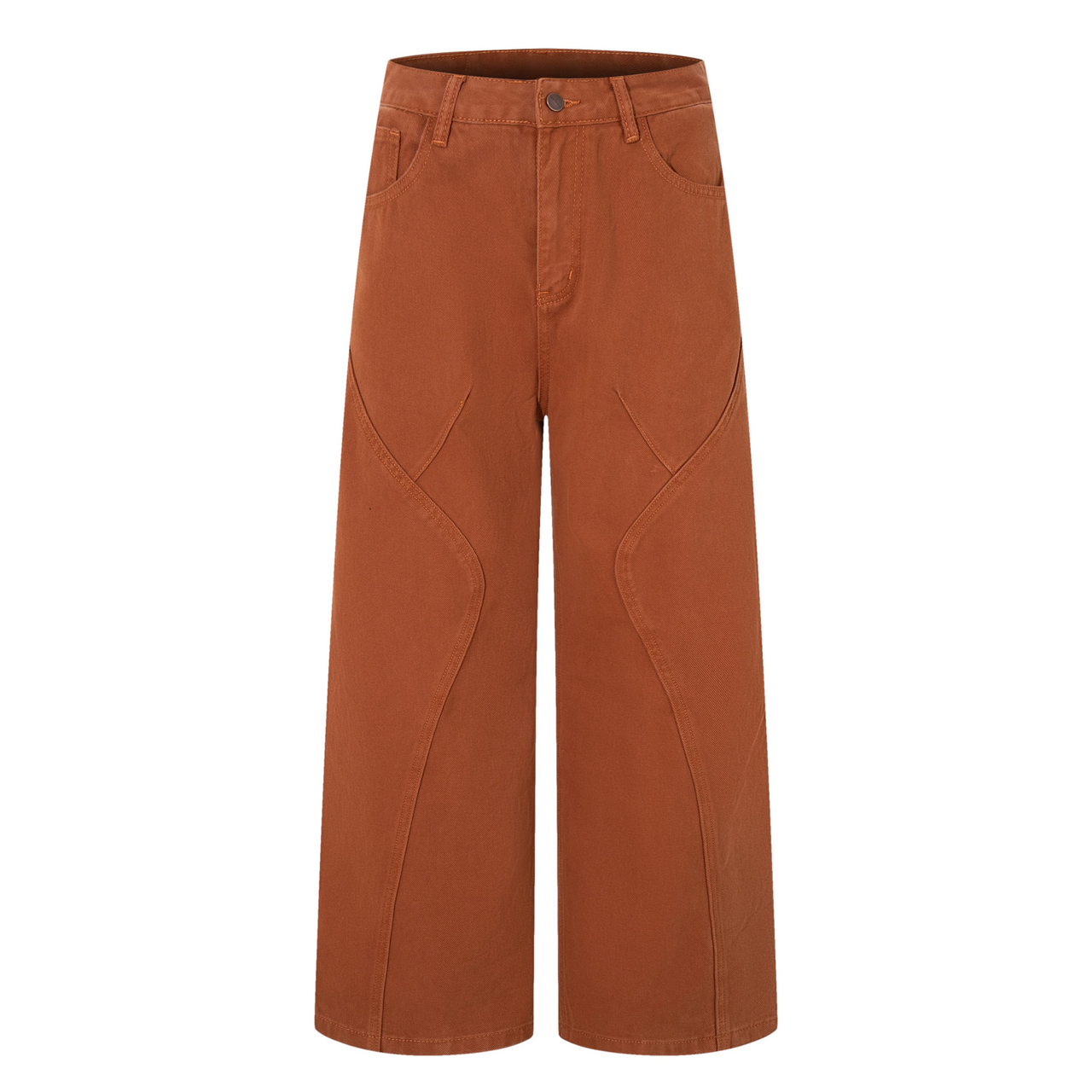 Omirad Curved-Panel Wide-Leg Jeans