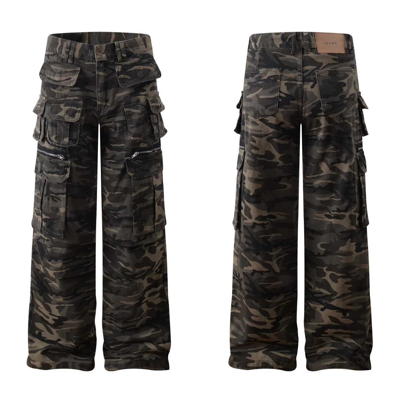 Omirad Camo Multi-Pocket Cargo Pants