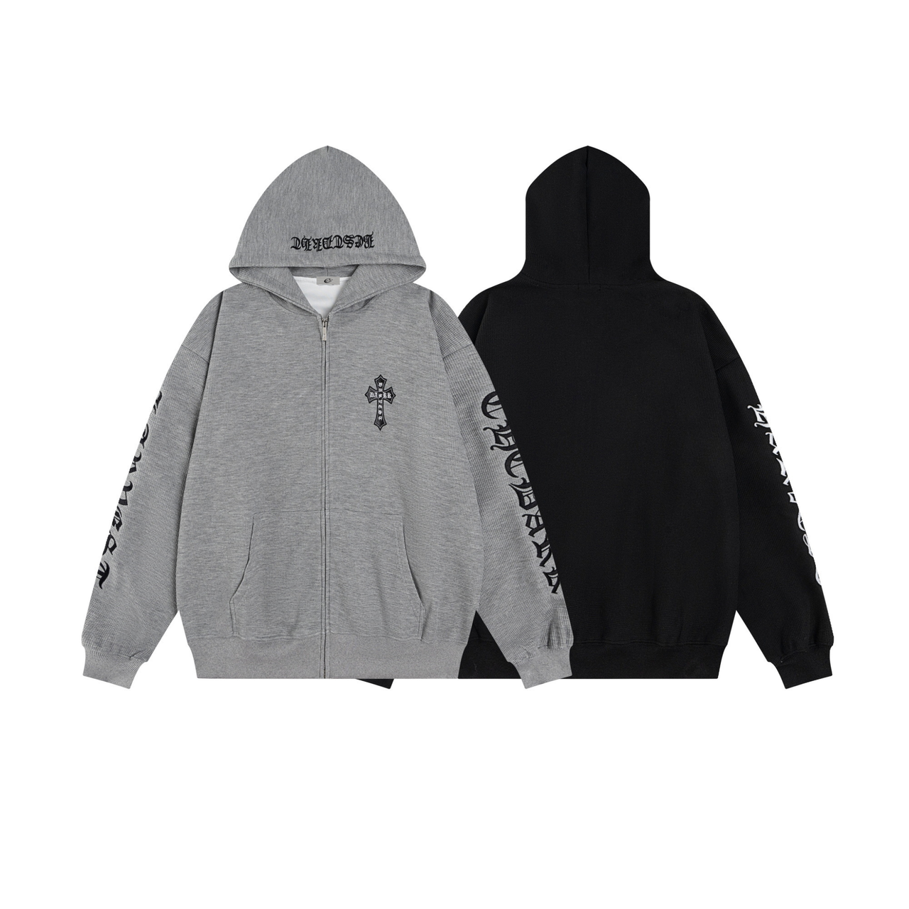 Omirad Gothic Script Zip Hoodie