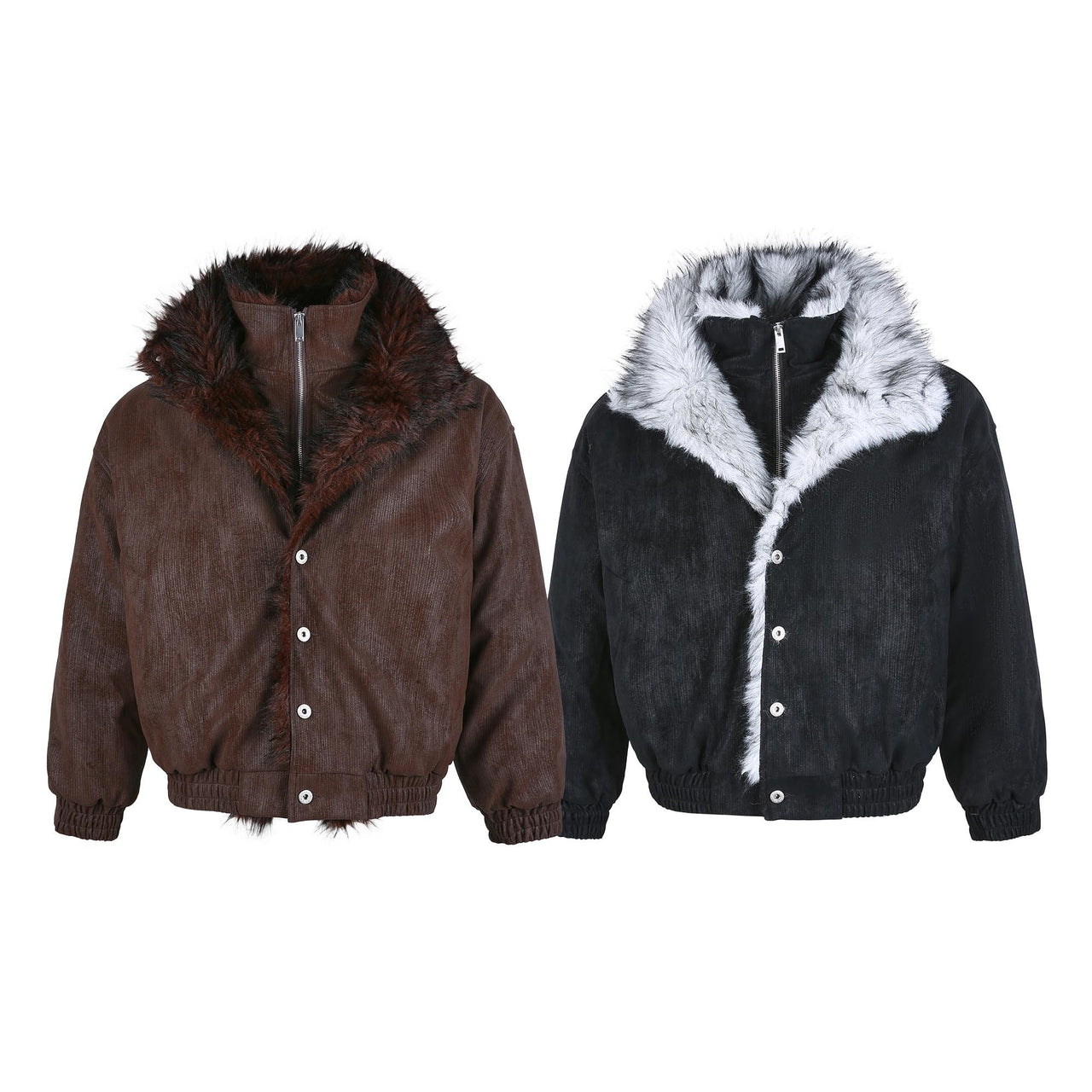 Omirad Fur-Lined Corduroy Jacket