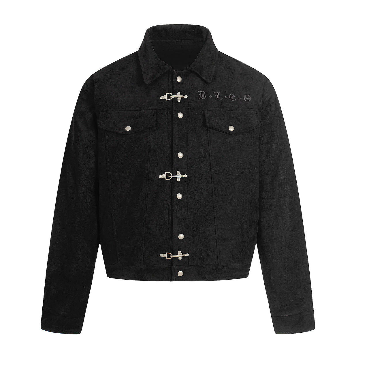 Omirad Suede Metal Clasp Jacket