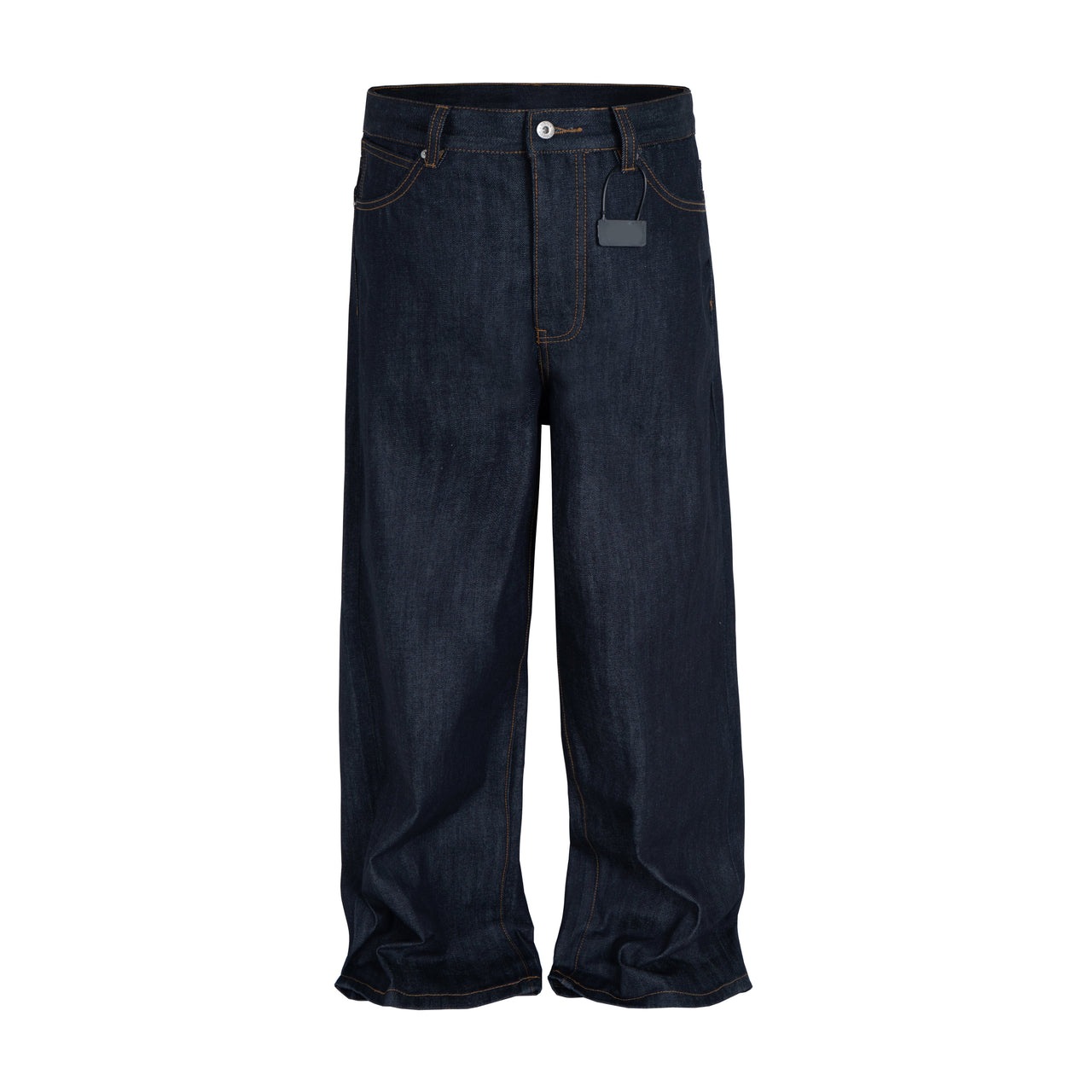 American Street Style Curved Knife 3D Baggy Original Denim Jeans