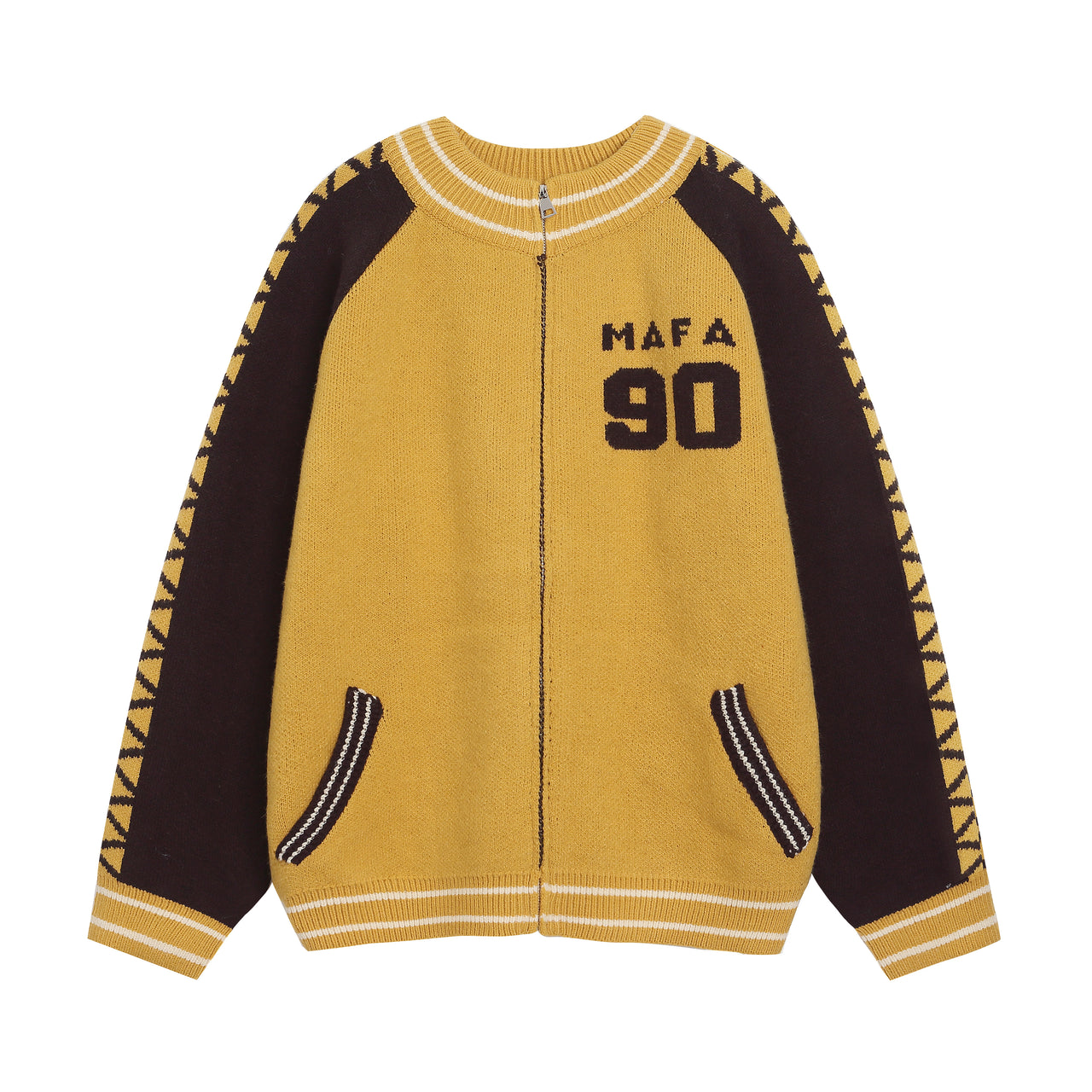 American Vintage Letter Jacquard Sweater