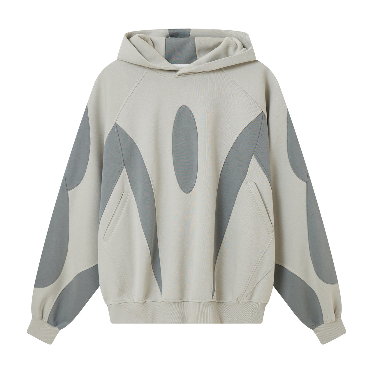 American High Street Two-Tone Color Block Hoodie