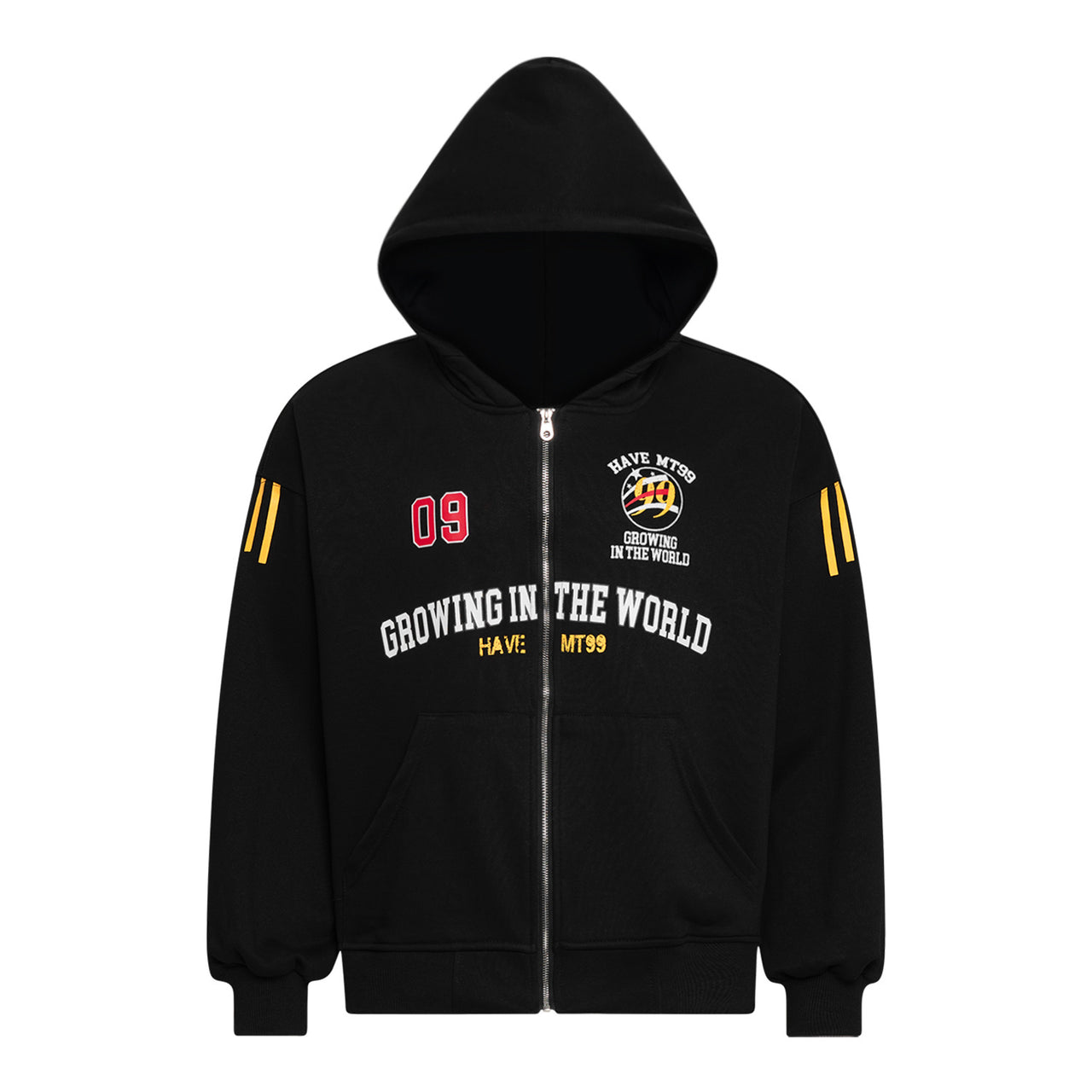 Omirad Split Camouflage Zip-Up Hoodie