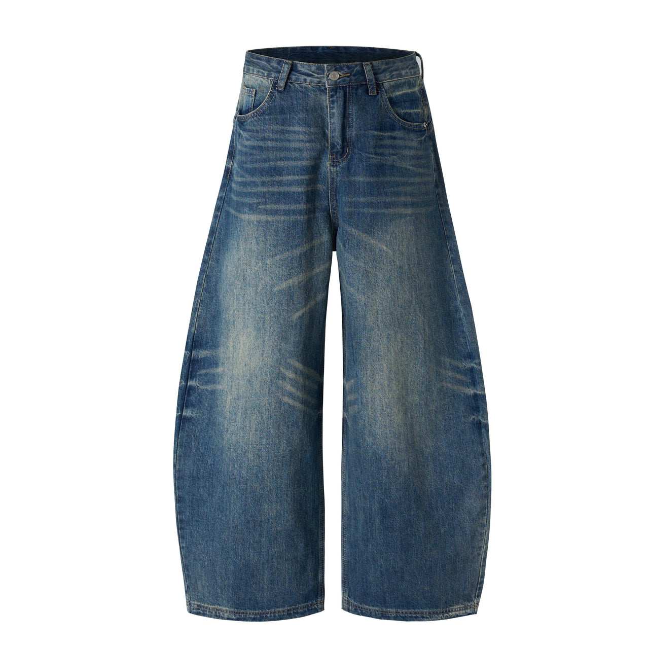 American Vintage Whisker Wash Curved Blade Jeans