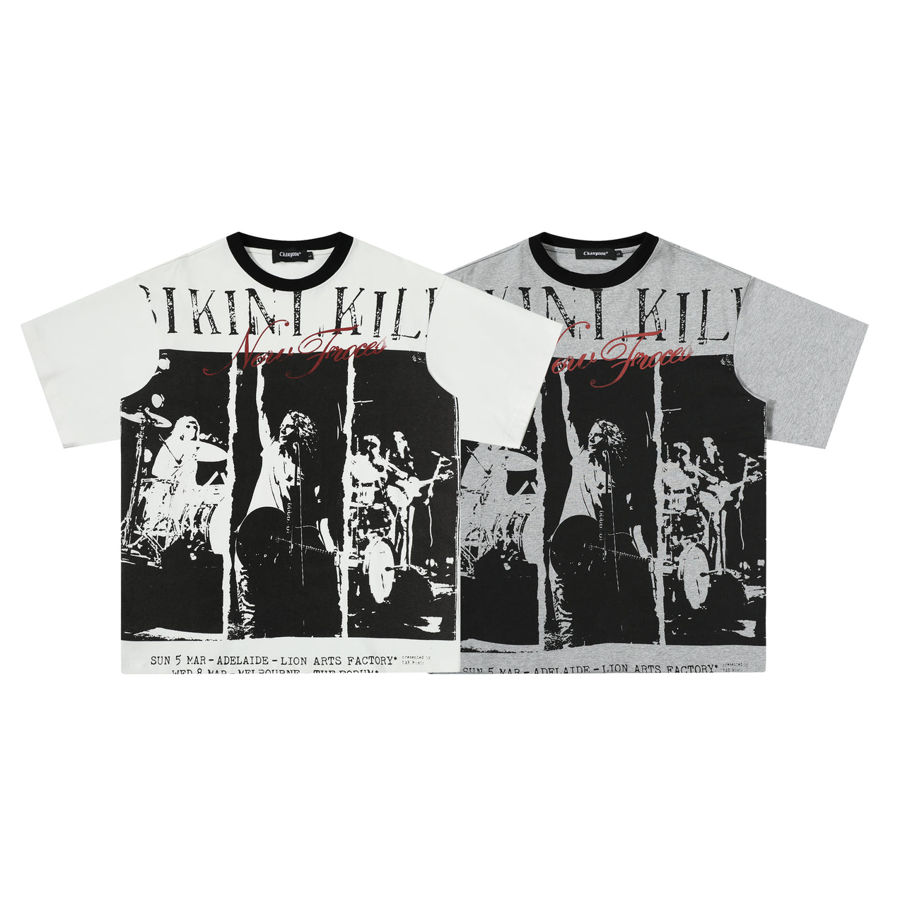 American Vintage Rock Band Print Tee