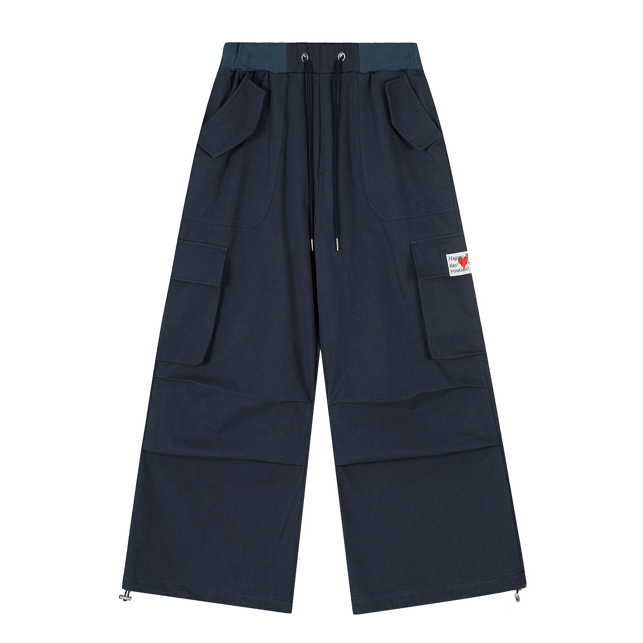 High-Street Pleated Multi-Pocket Cargo Pants