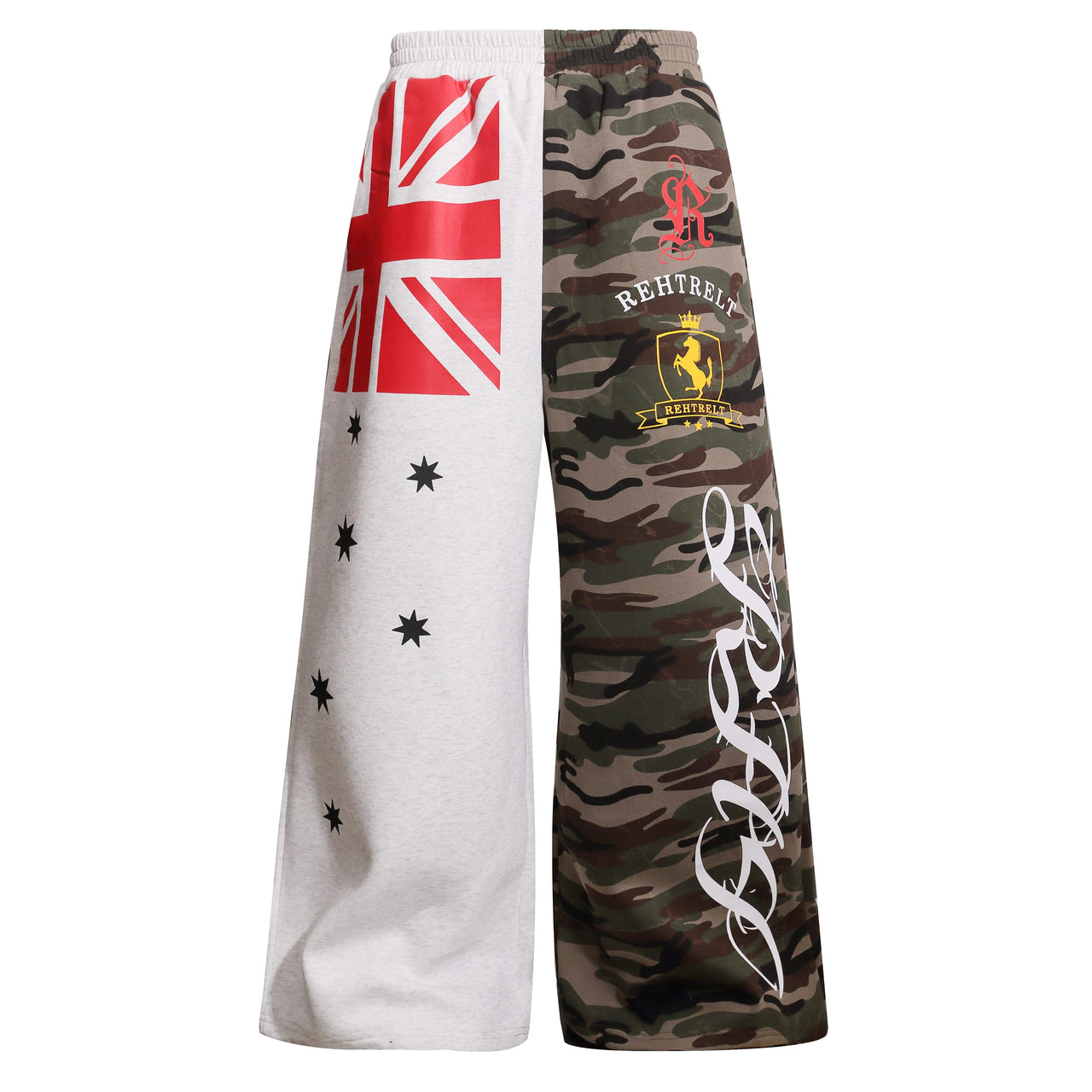 Omirad Union Camo Crest Wide-Leg Sweatpants