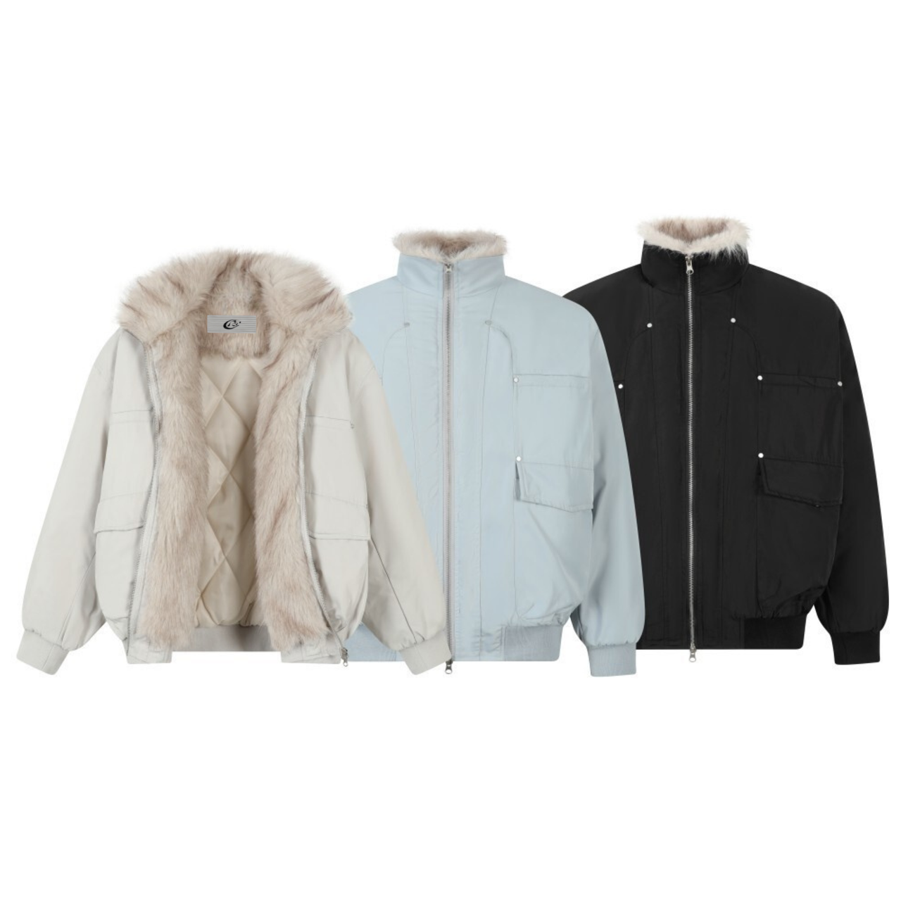 Omirad Faux Fur Lined Utility Jacket