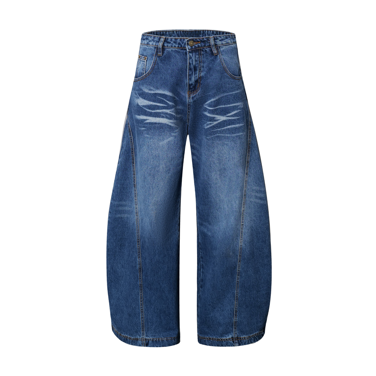 Omirad Curved Barrel Denim Pants