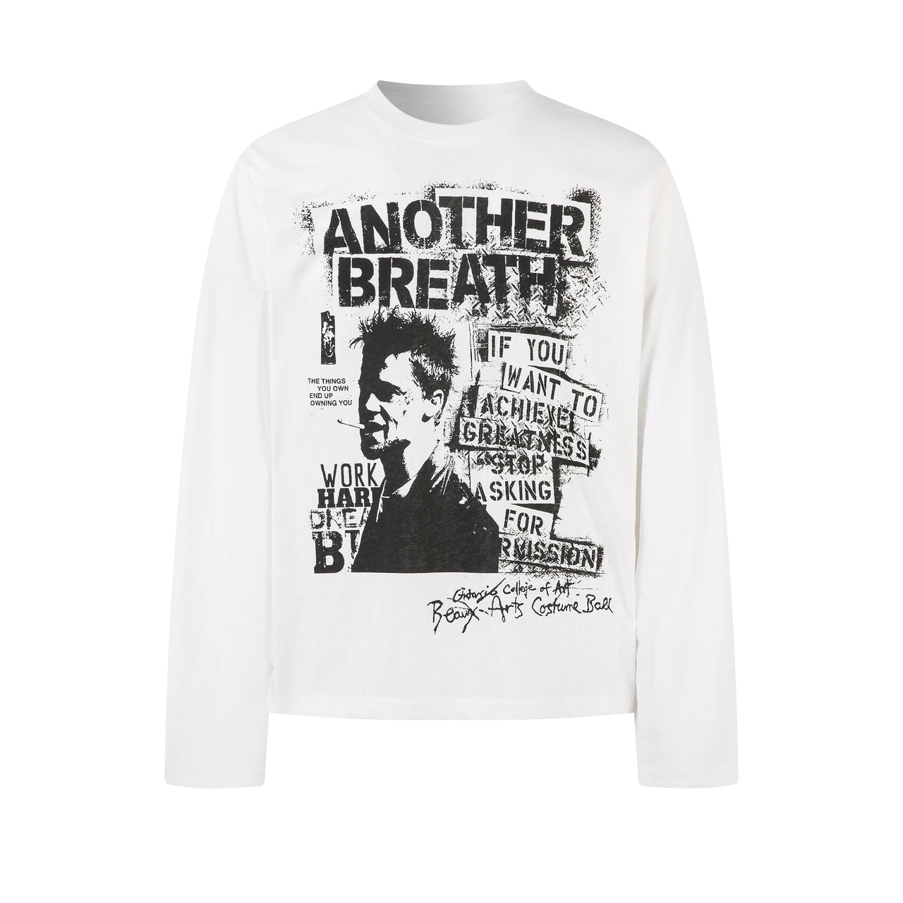 American Streetwear Portrait Print Sweatshirt