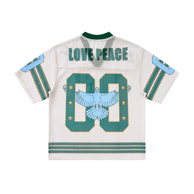 Omirad “Love Peace 00” Mesh Jersey T-Shirt