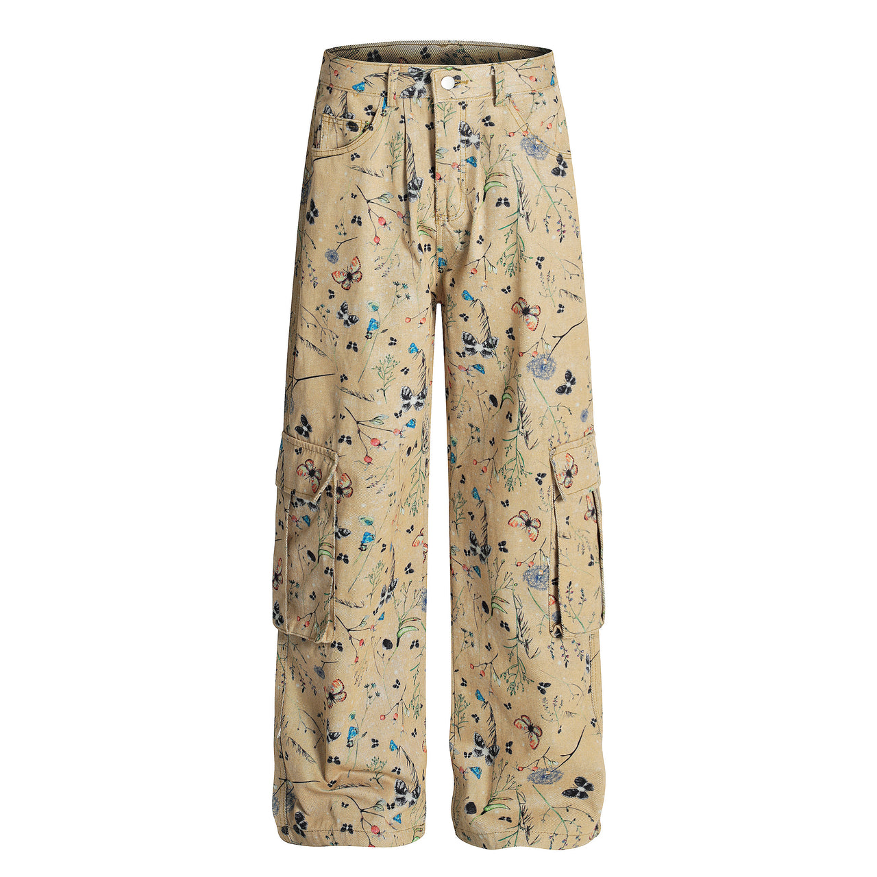 National Style Digital Print Jeans
