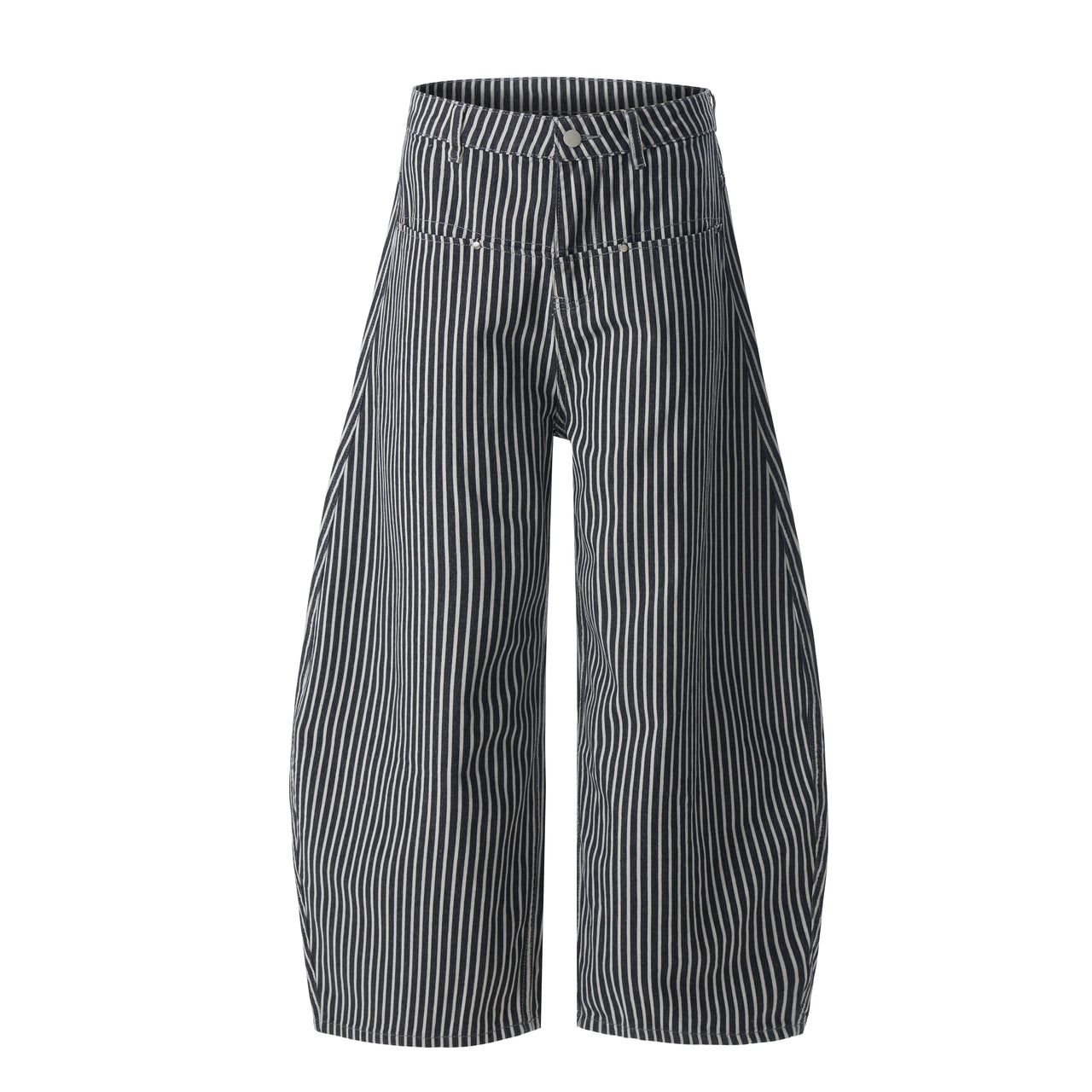 American Vintage Striped Curved Blade Jeans