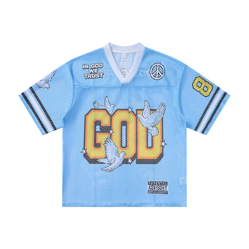 Omirad “God We Trust” Mesh Jersey T-Shirt