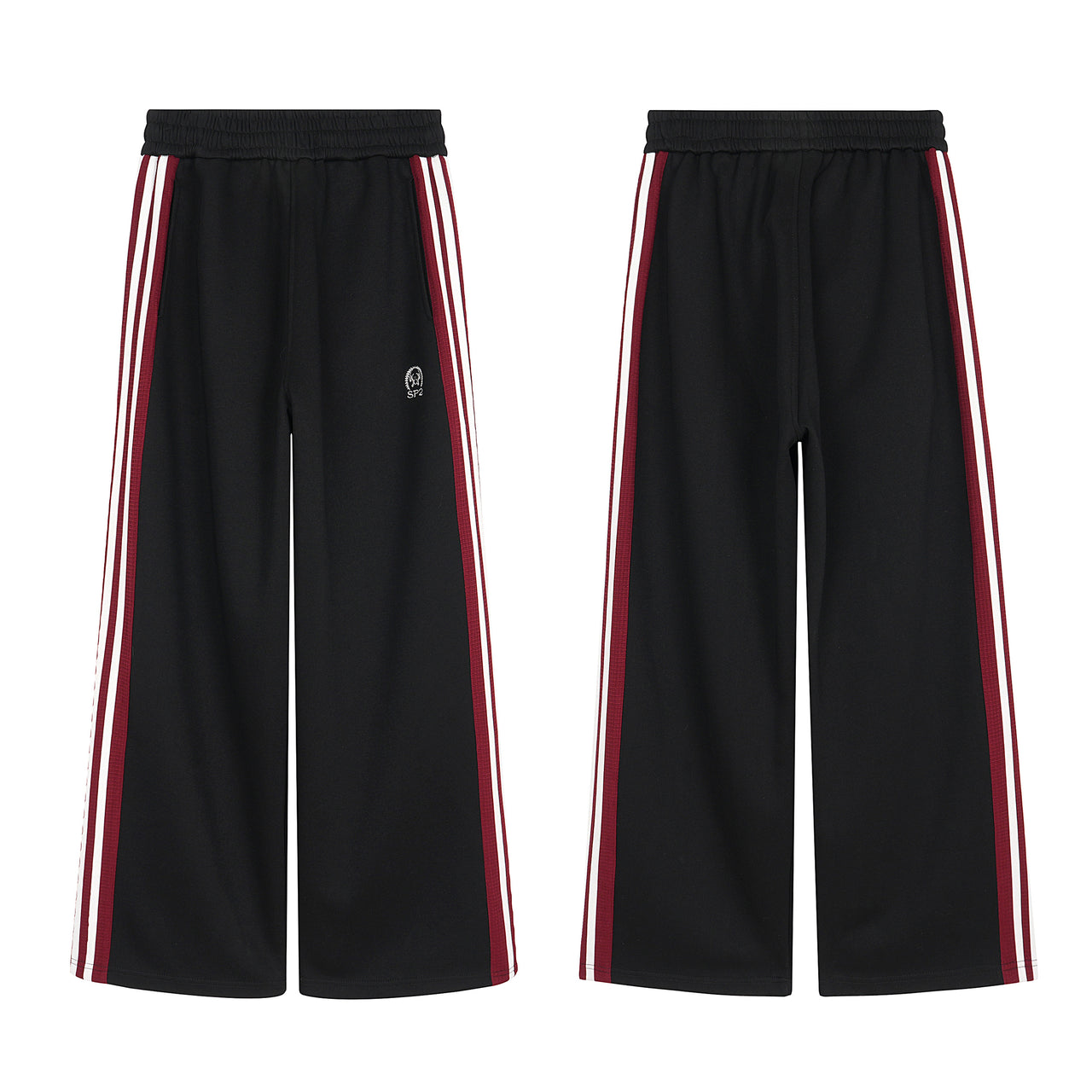 Vintage Four-Stripe Panelled Casual Pants