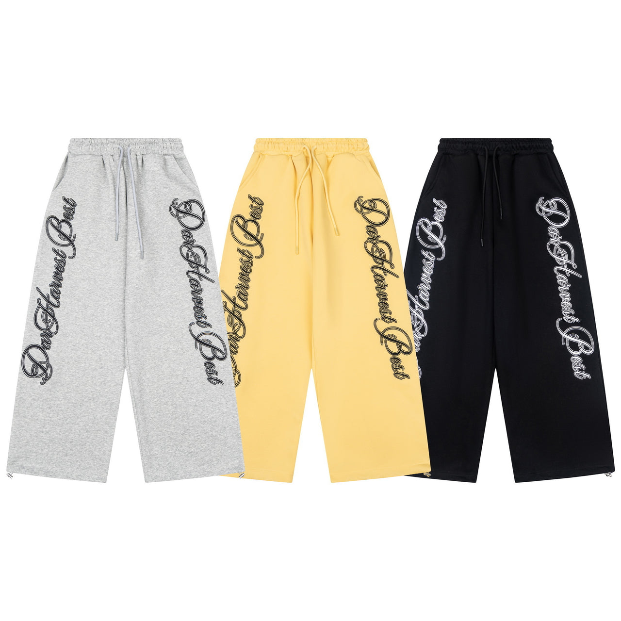 Omirad Script Logo Wide-Leg Sweatpants