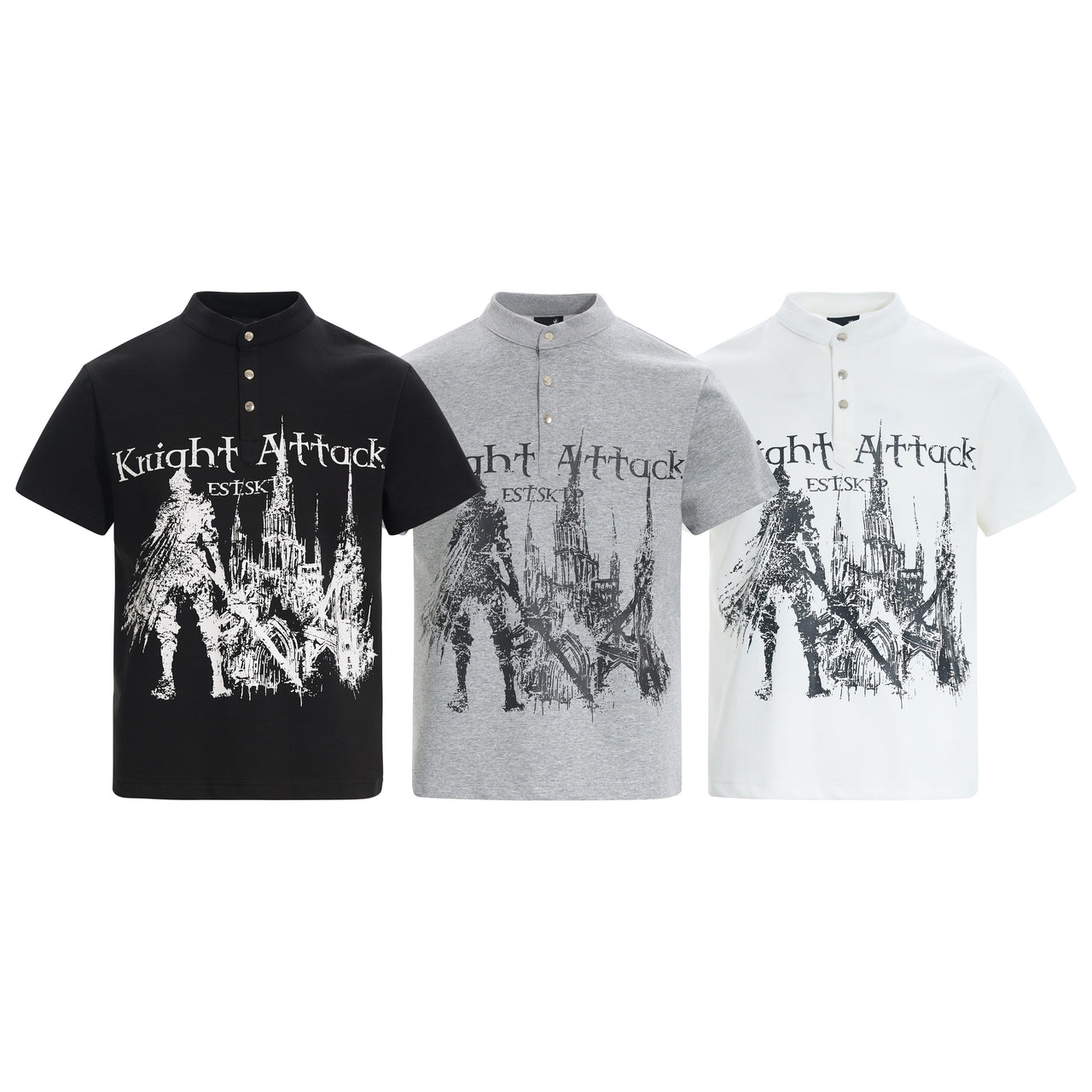 Omirad “Knight Attack Graphic Polo Tee”