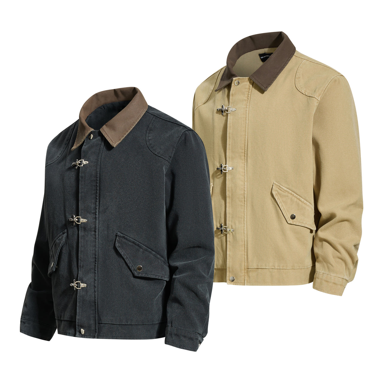 Vintage N-1 Style Aviator Buckle Workwear Jacket