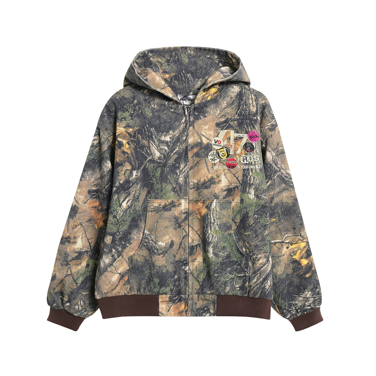 American Street Style Denim Hoodie