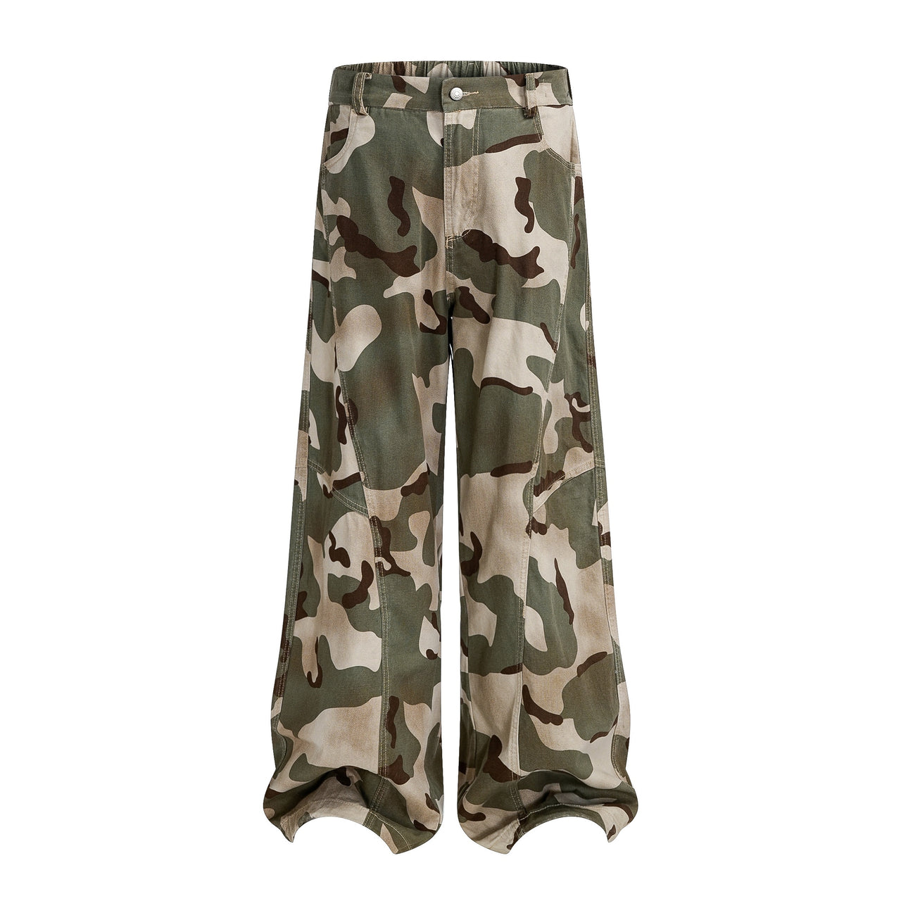 Omirad “Urban Camo Wide-Leg Pants”