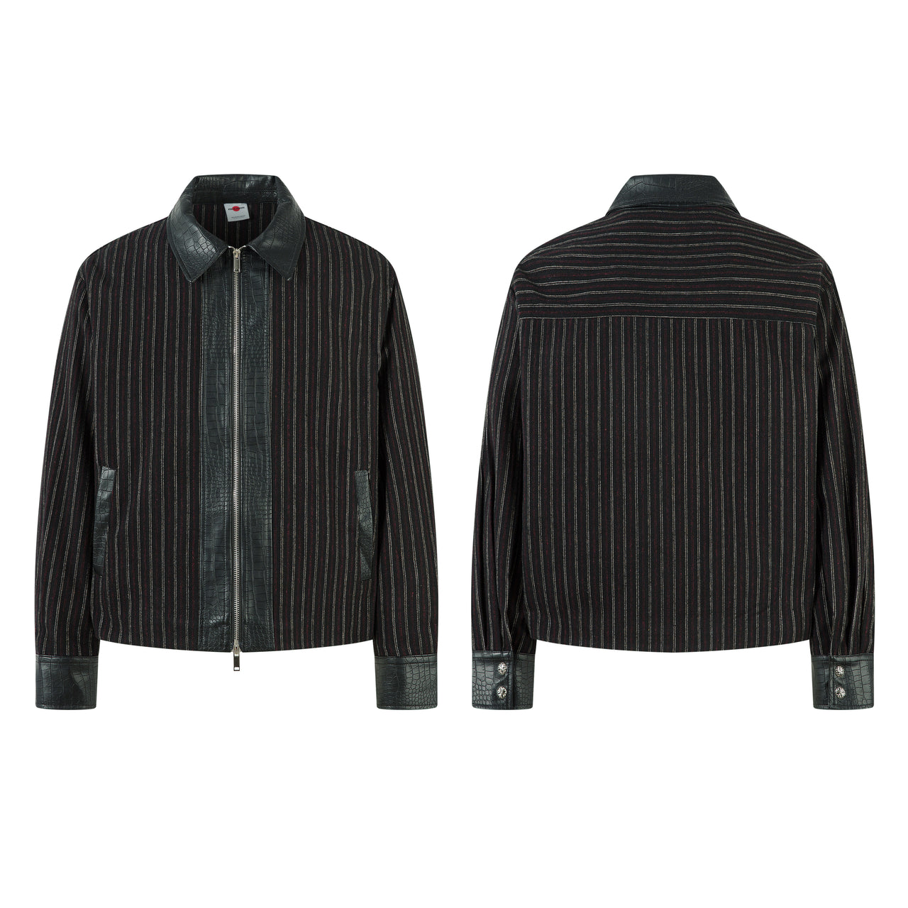 Vintage American Faux Leather Panel Jacket
