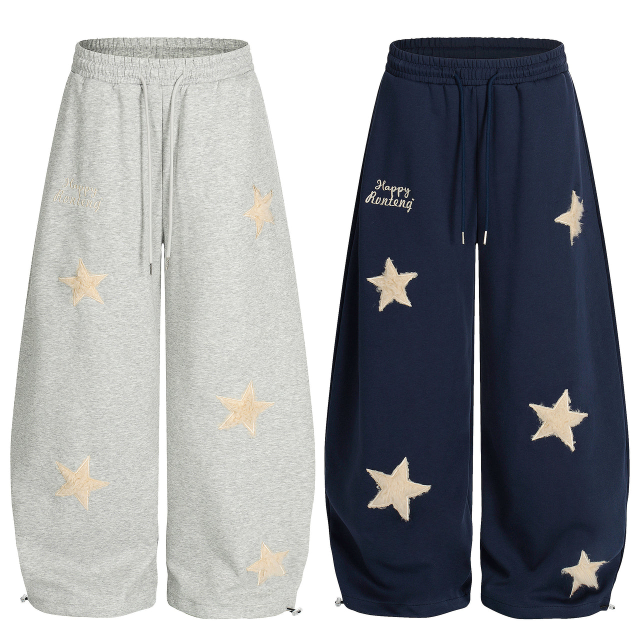 American Vintage Star Embroidery Casual Pants