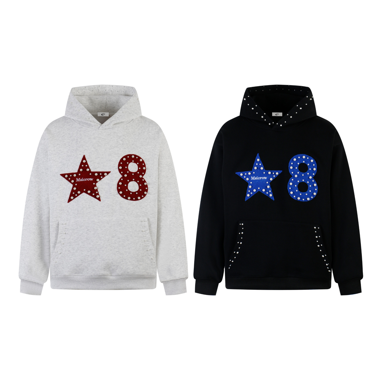 Omirad Star & Number Appliqué Hoodie