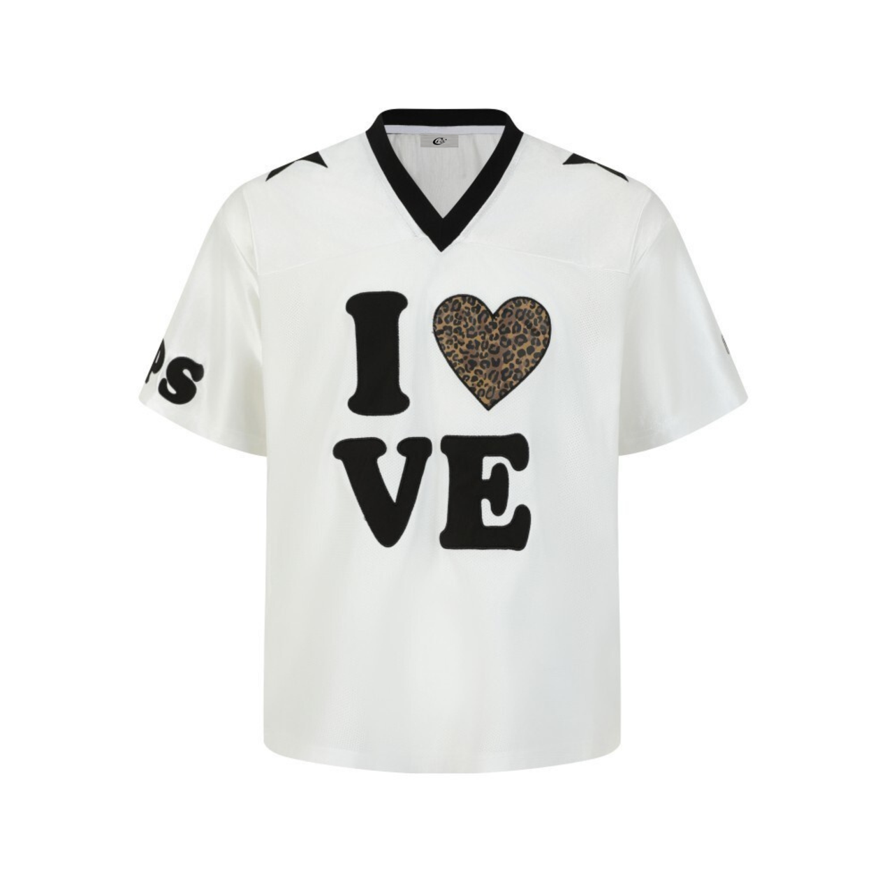 Omirad Leopard Heart Varsity Mesh Jersey
