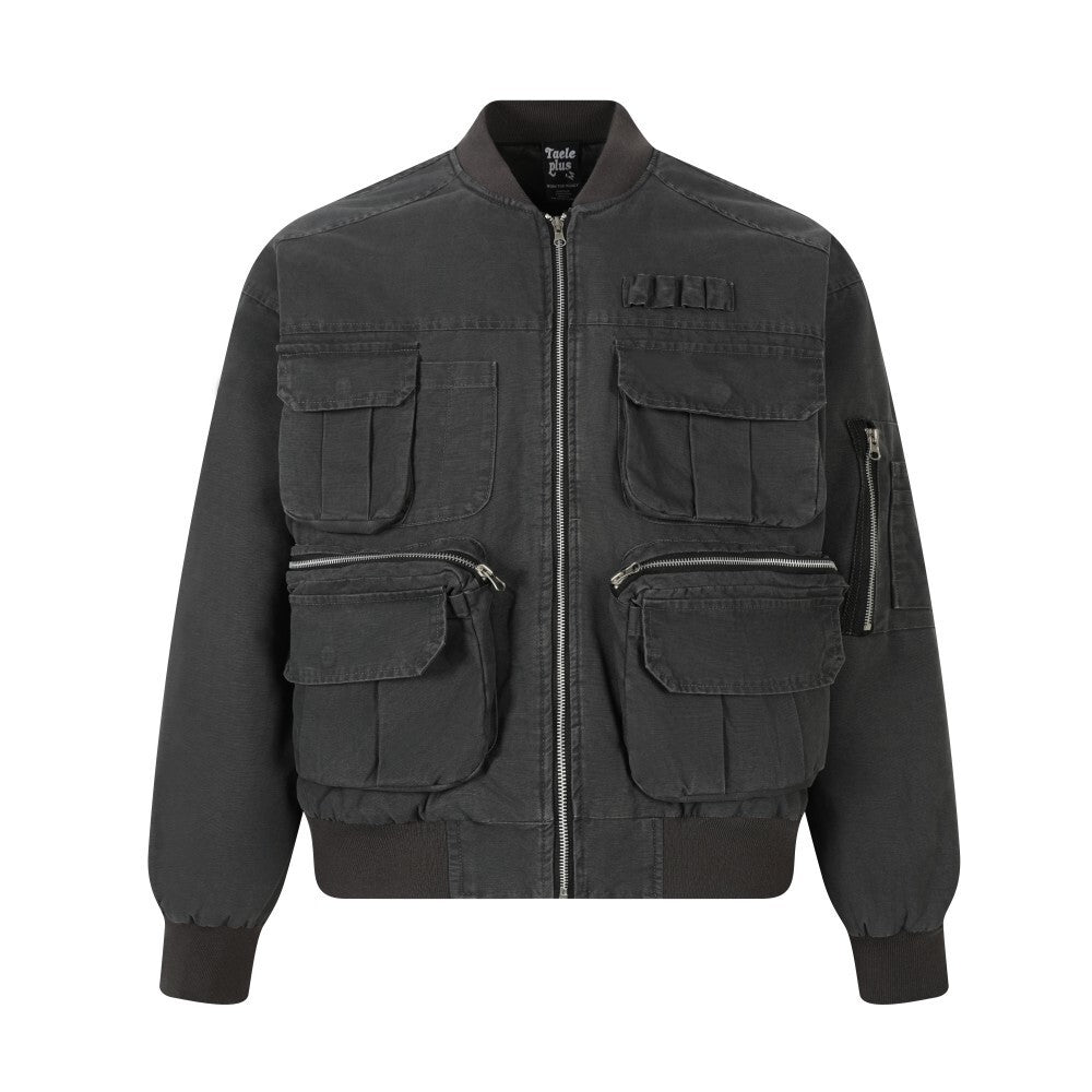 American High-Street Padded Aviator Bomber Pocket Jacket