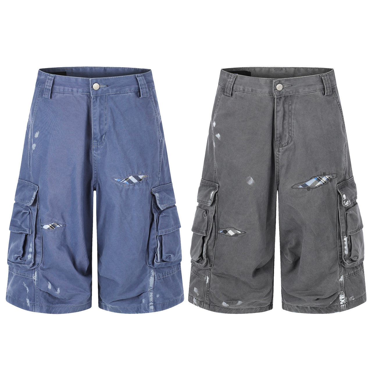Omirad Distressed Utility Cargo Shorts