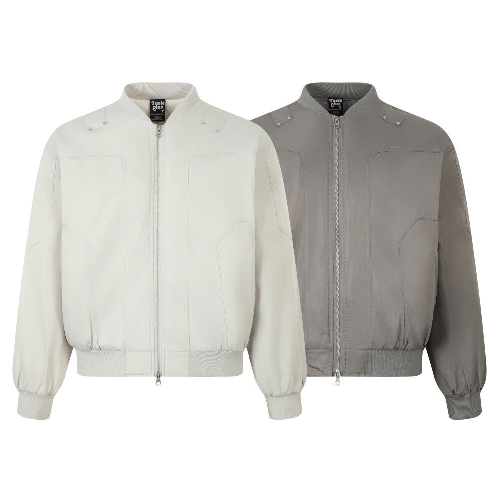 American High-Street Panel-Patchwork Varsity Padded Jacket
