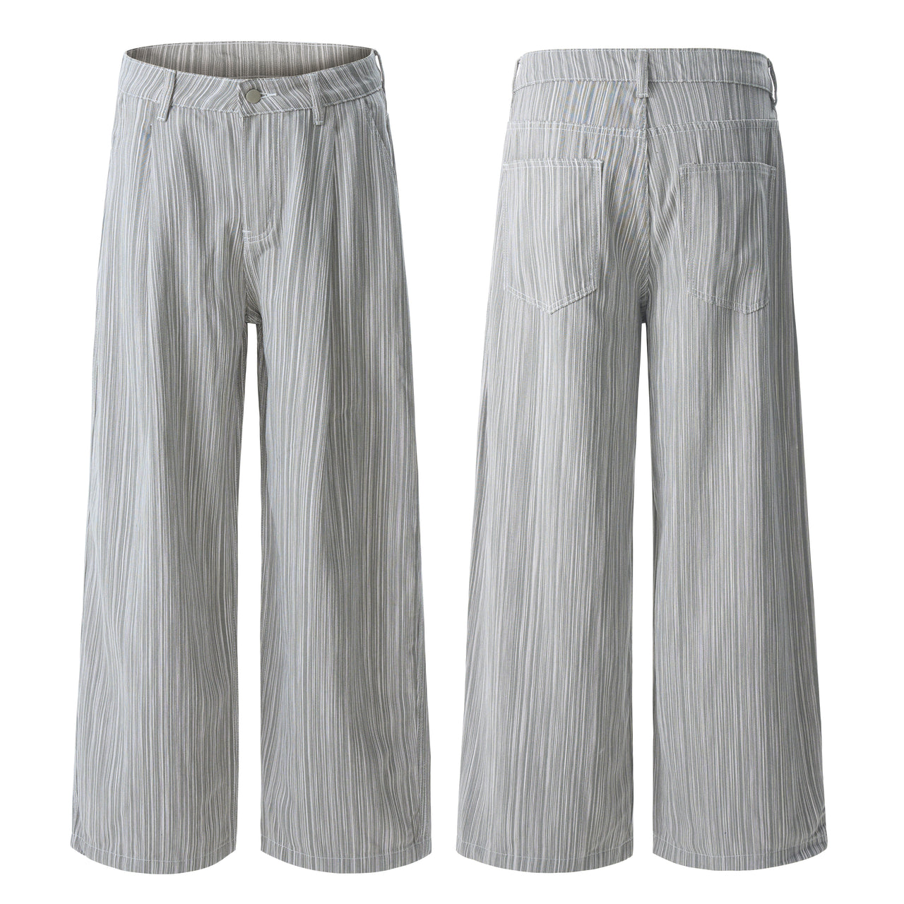 American High Street Unique Striped Casual Pants