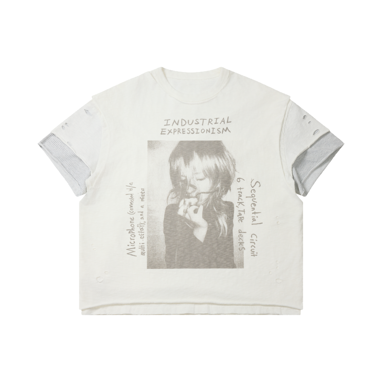 Omirad Layered Distressed Graphic Tee