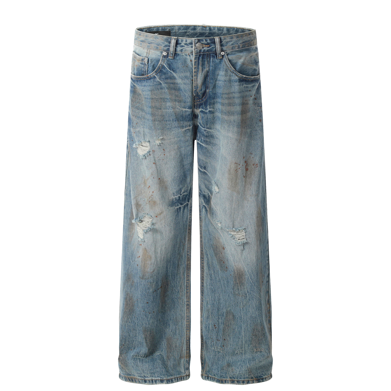 American Vintage Dirty Wash Distressed Jeans