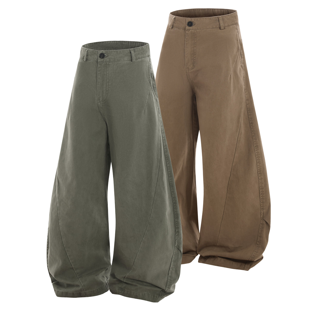 American Vintage Patchwork Curved Blade Cargo Pants