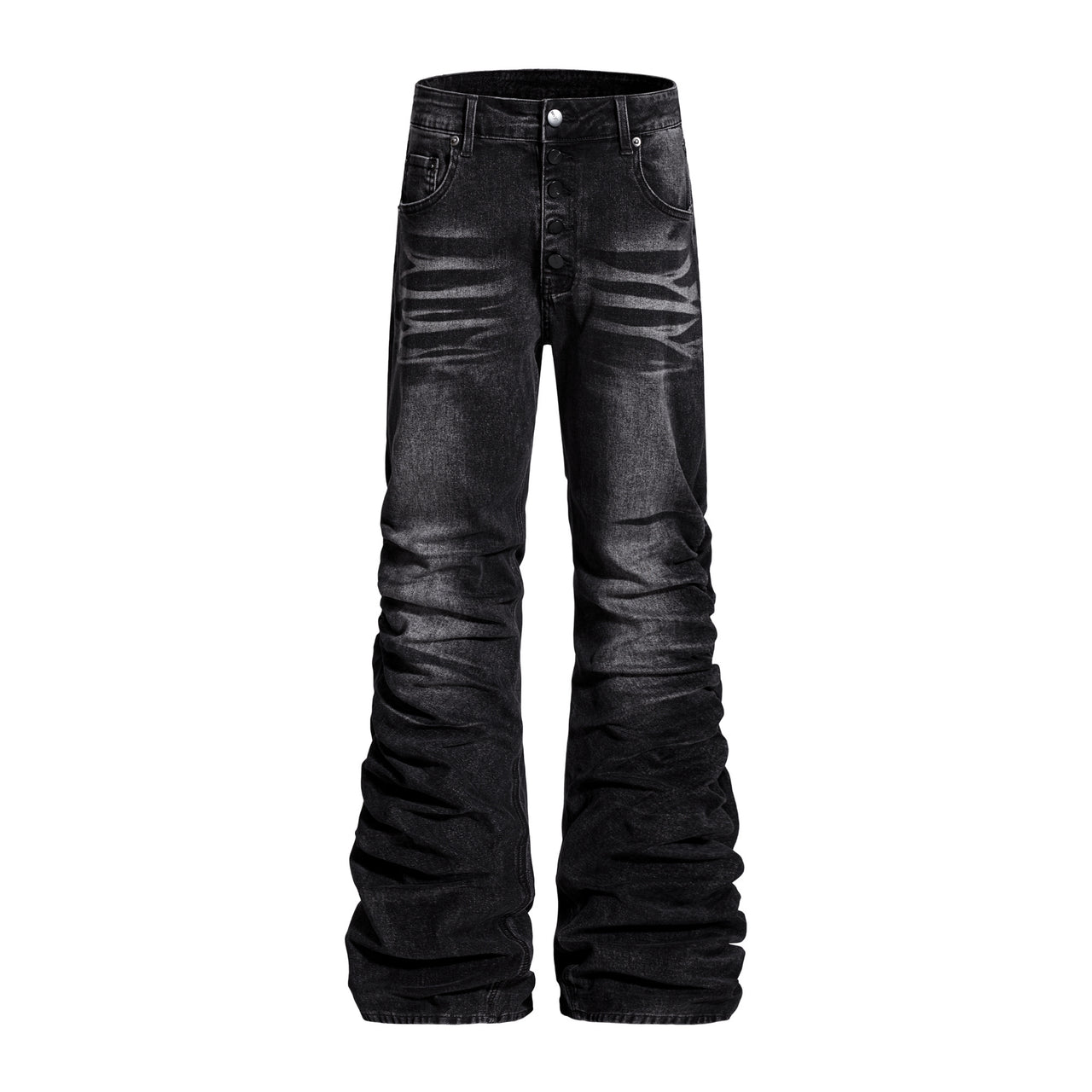 Omirad Stacked Washed Denim Pants