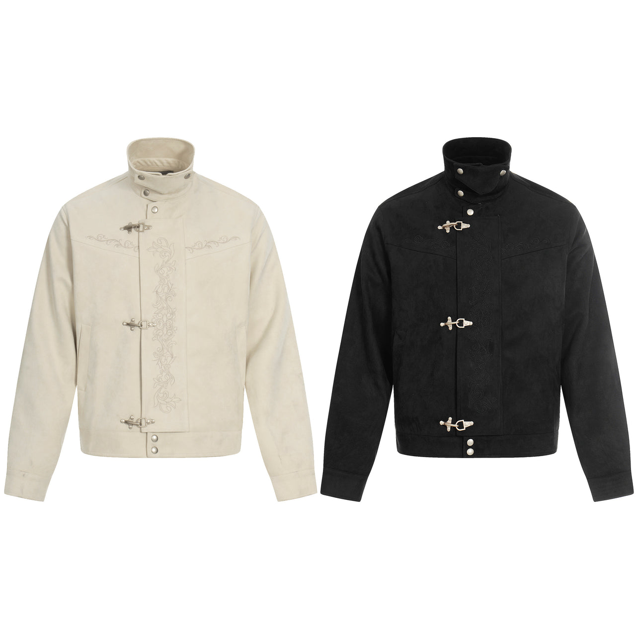 Omirad Toggle-Closure Embroidered Jacket