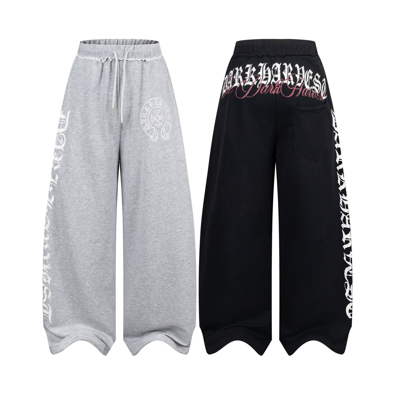 American Vintage Letter Print Casual Pants
