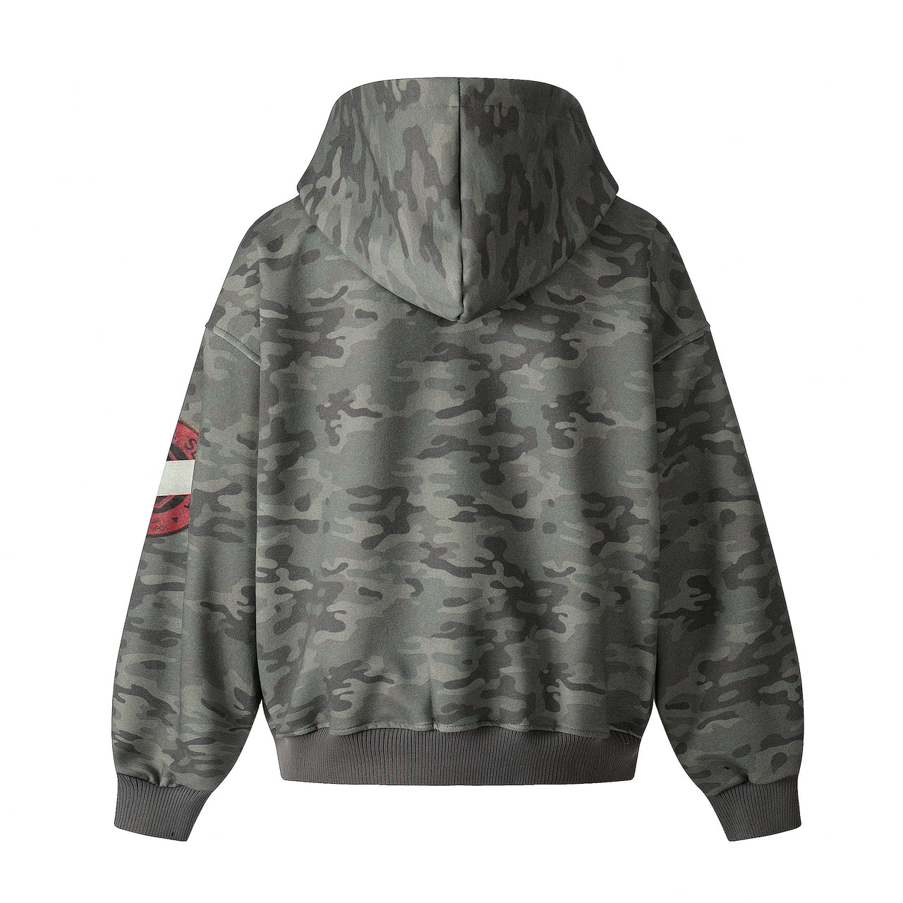 Omirad Camo Graphic Zip-Up Hoodie