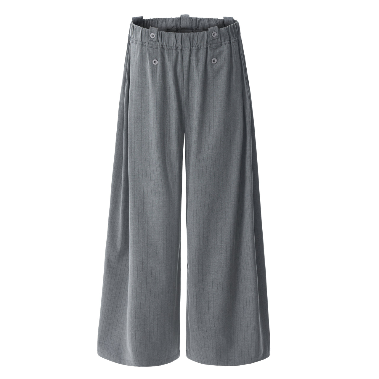 Omirad Dual-Button Pinstripe Wide-Leg Trousers