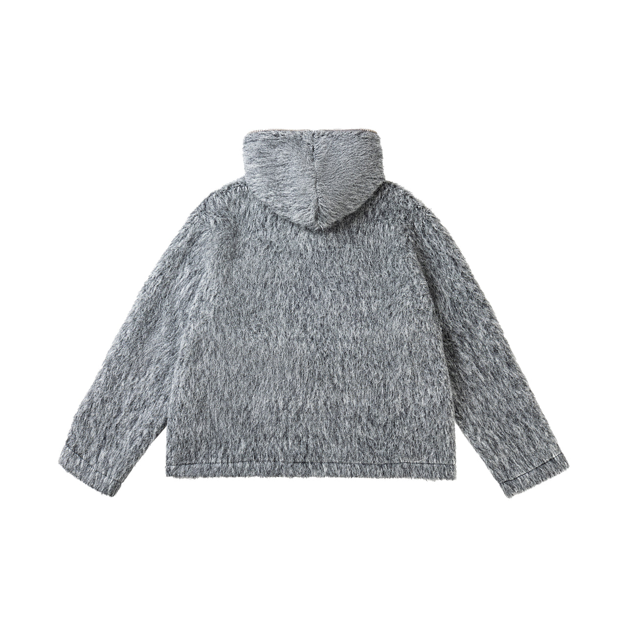 mohair hooded sweater