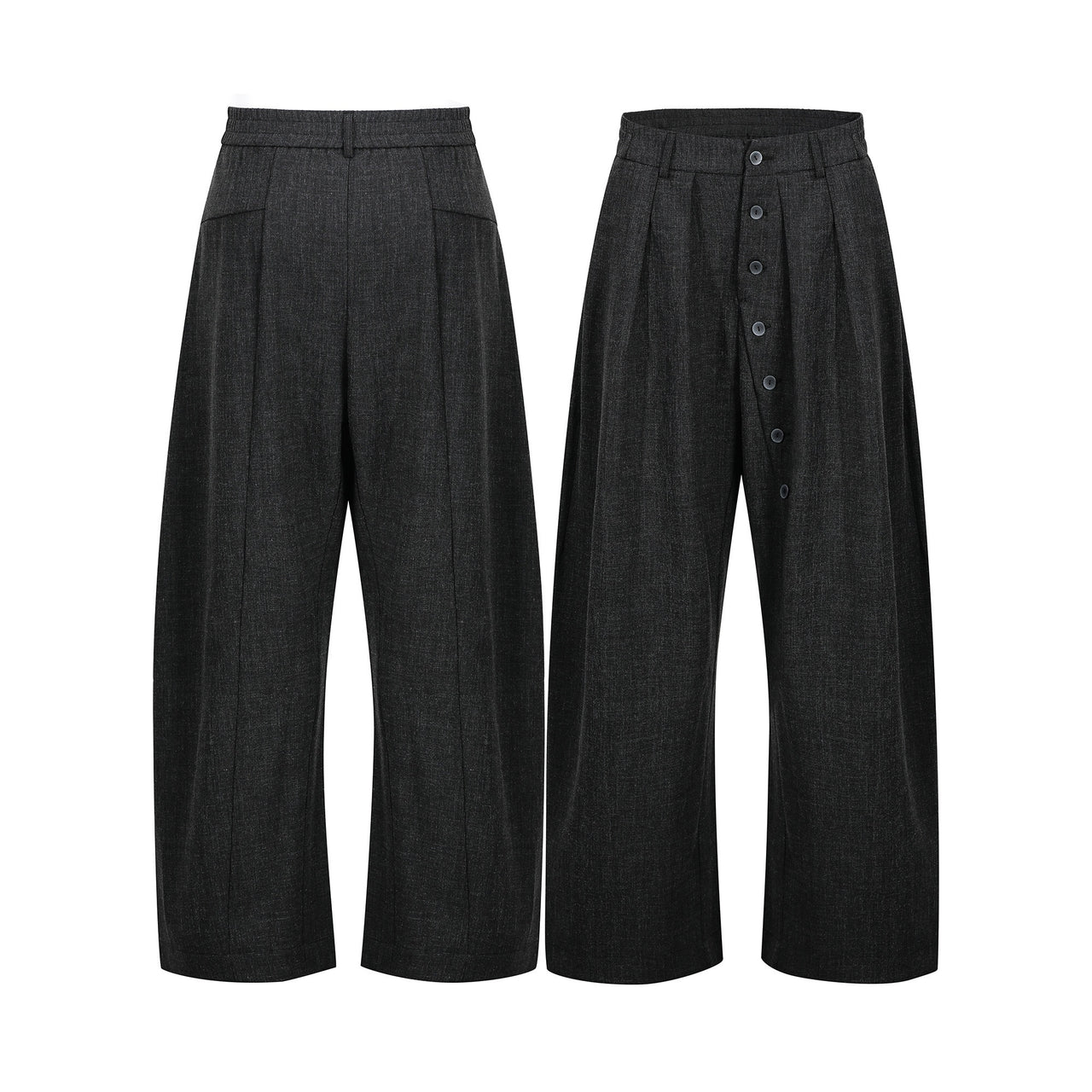 Omirad “Minimal Pleated Wide-Leg Pants”