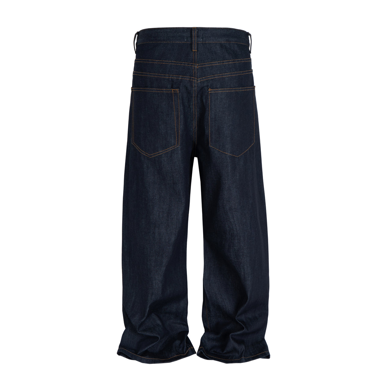American Street Style Curved Knife 3D Baggy Original Denim Jeans