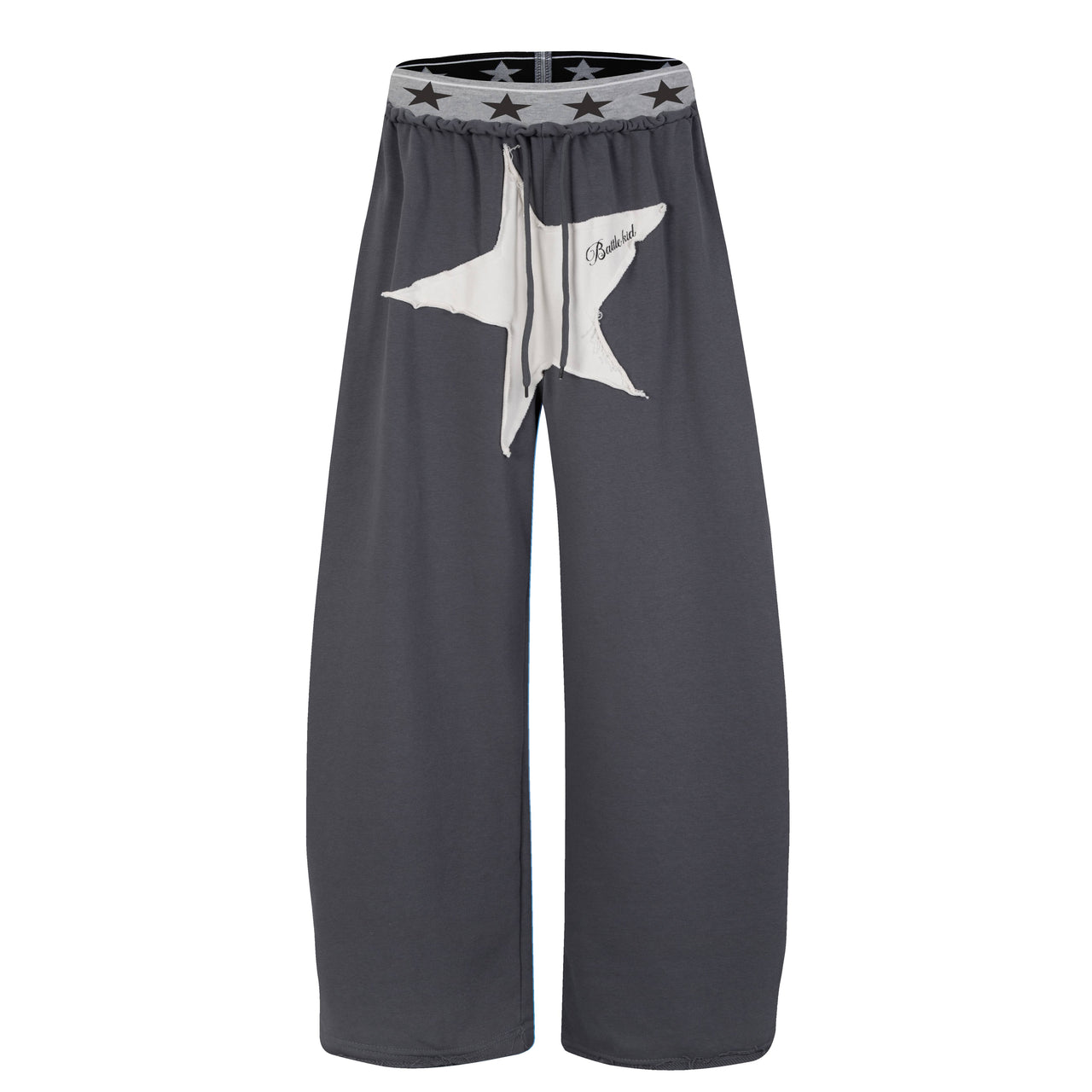 Omirad Star Patch Wide-Leg Sweatpants