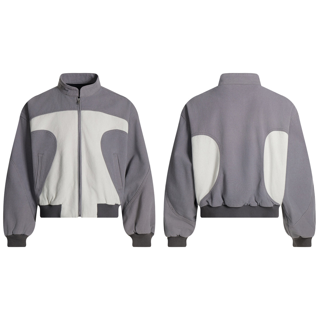 American High Street Two-Tone Color Block Jacket