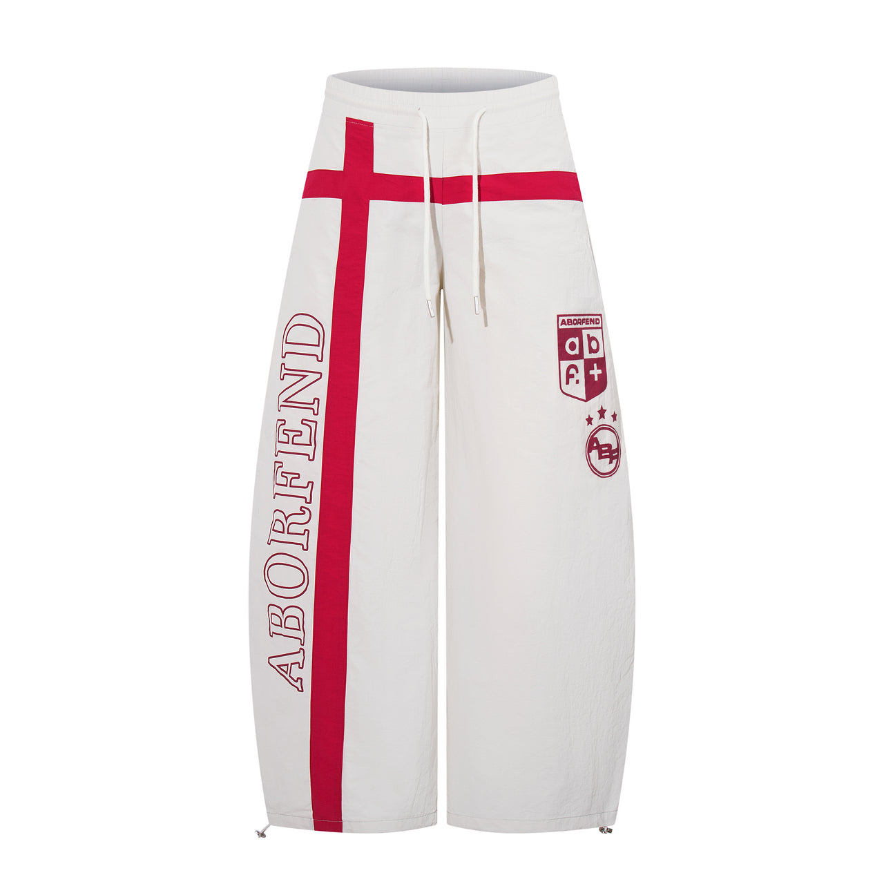 Omirad Cross Graphic Wide-Leg Track Pants