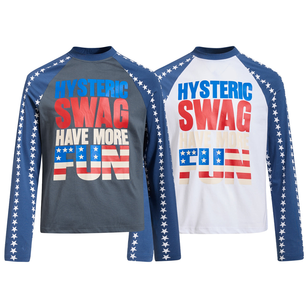 Omirad Hysteric Swag Star Raglan Long Sleeve Tee
